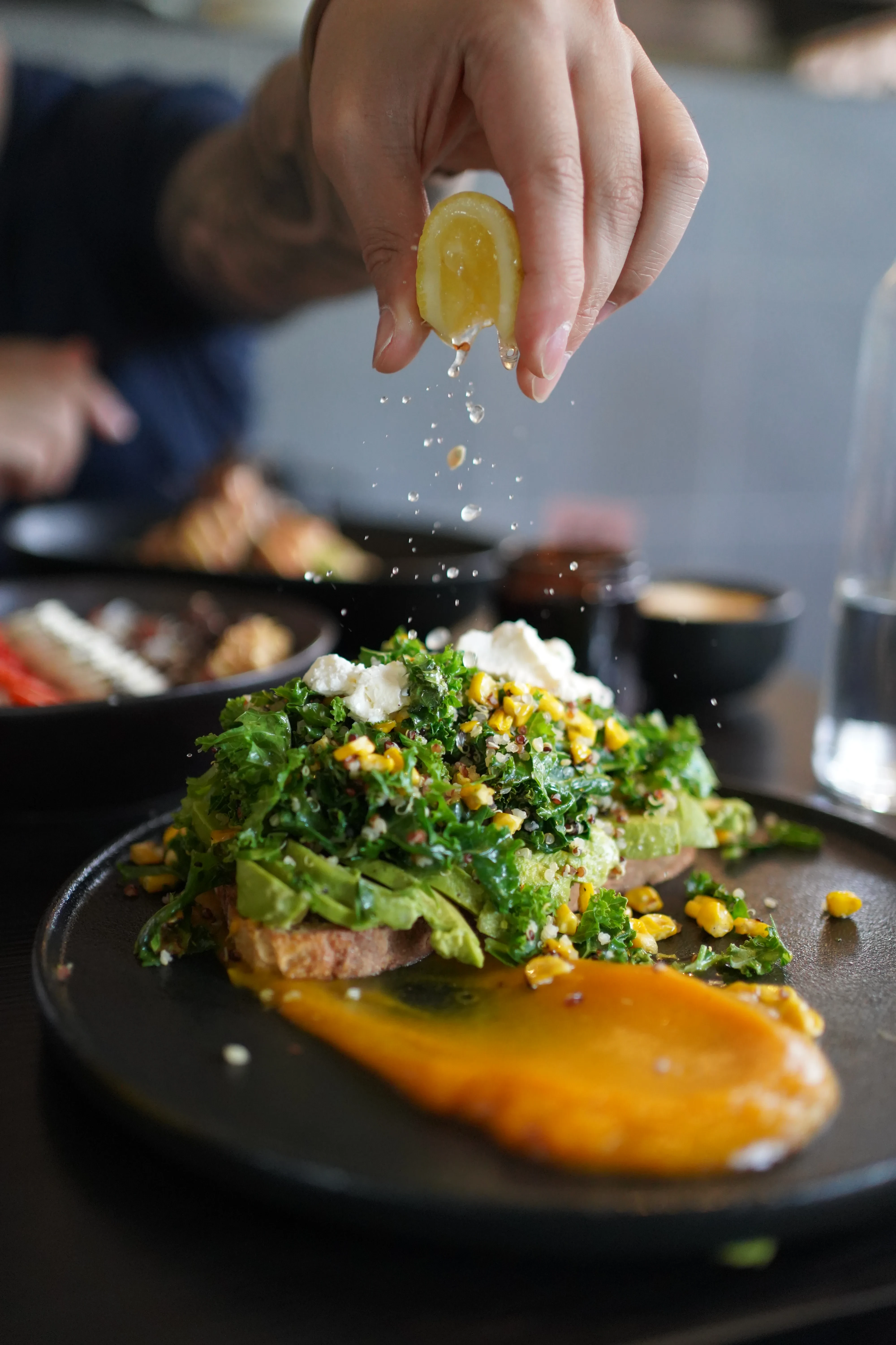 Food photography hero shot